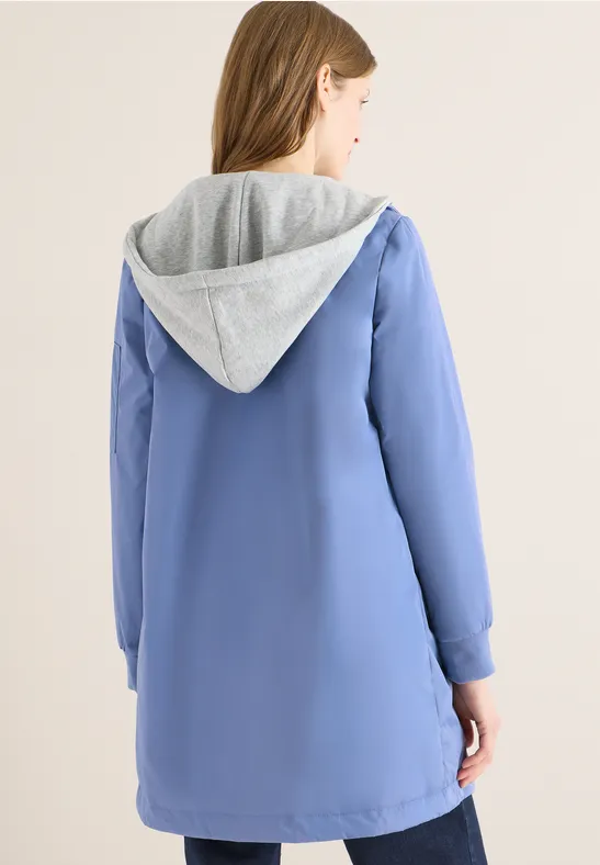 Lange blouson coal blue