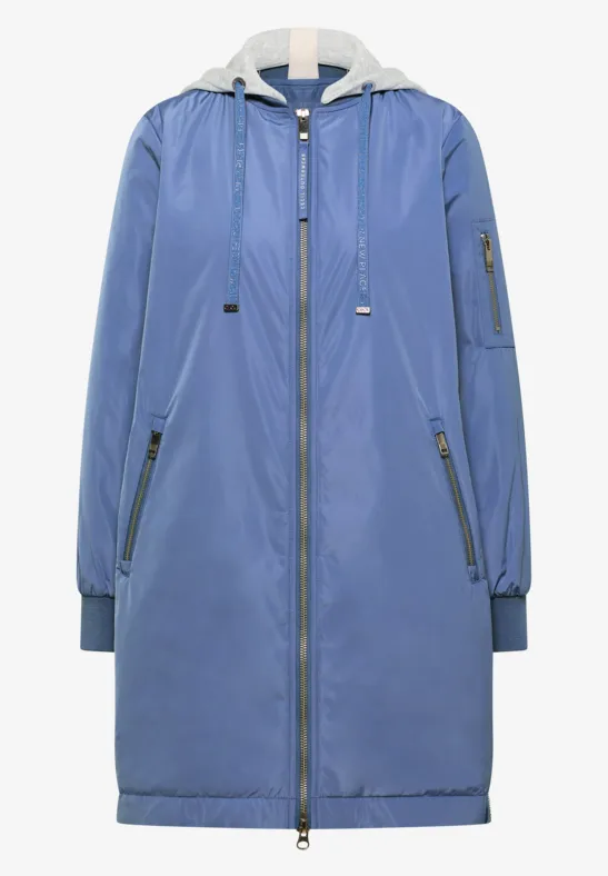 Lange blouson coal blue