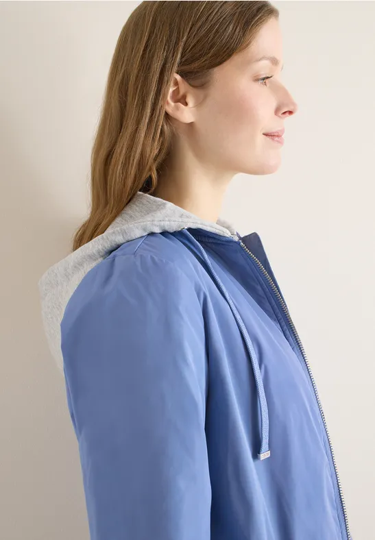 Lange blouson coal blue