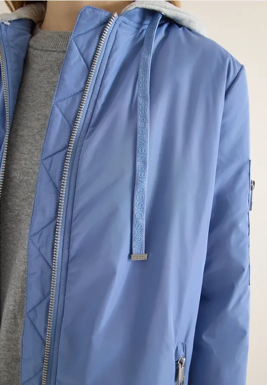 Lange blouson coal blue