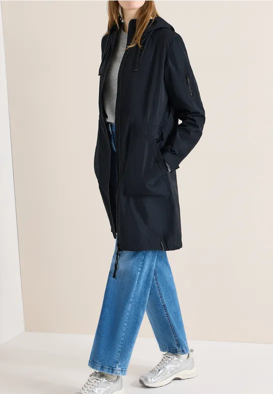 Lange Jacke blue navy