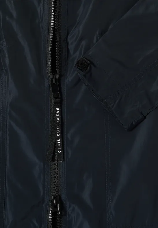 Lange Jacke blue navy