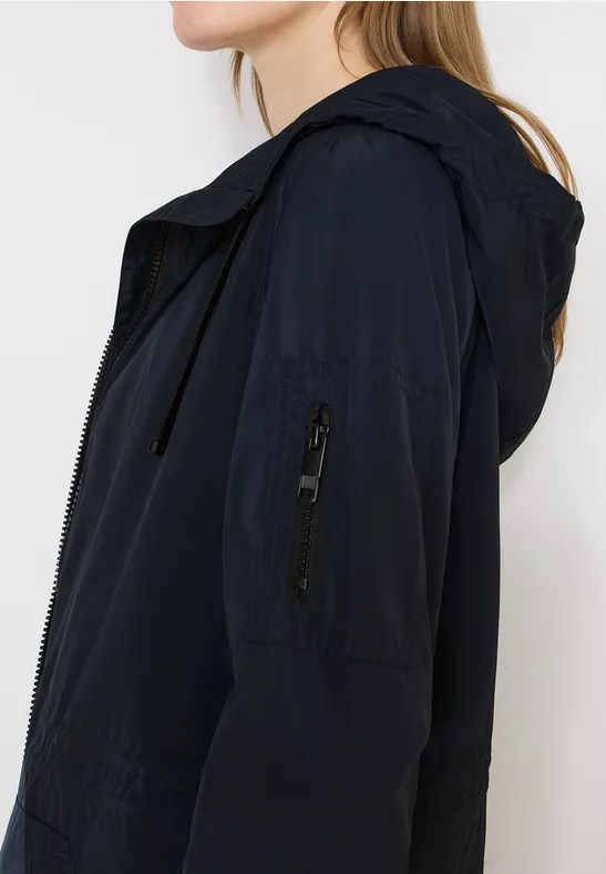 Lange Jacke blue navy