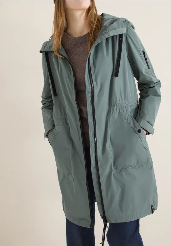 Lange Jacke kelp green