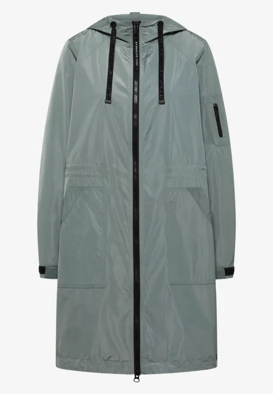 Lange Jacke kelp green