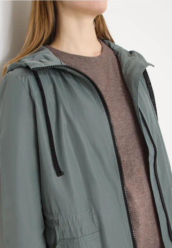 Lange Jacke kelp green