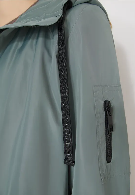 Lange Jacke kelp green