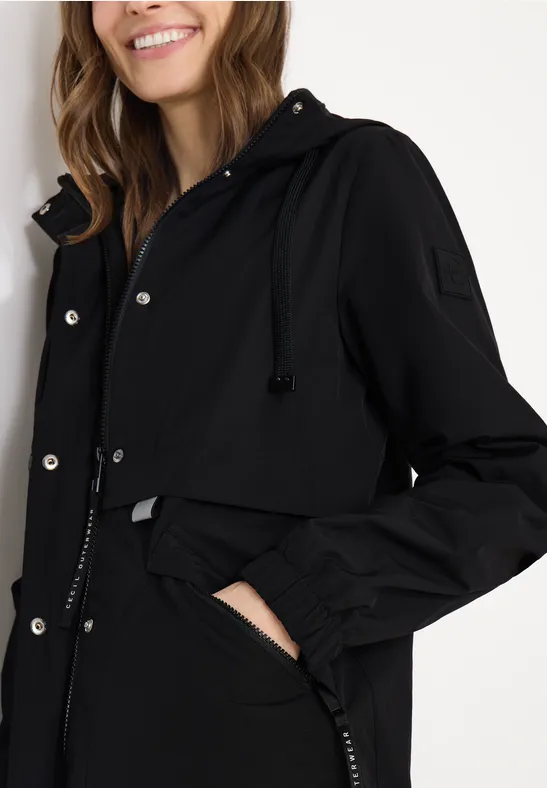 Lange Memory Jacke Black