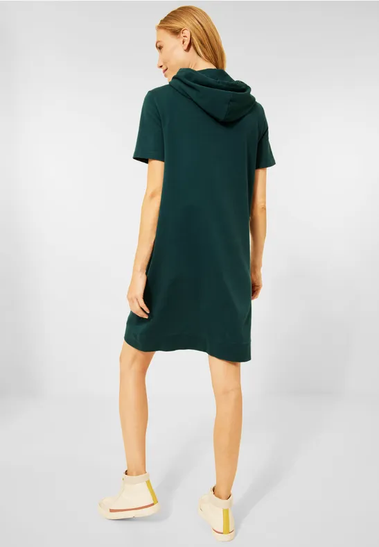 Sweatkleid mit Streifen ponderosa pine green
