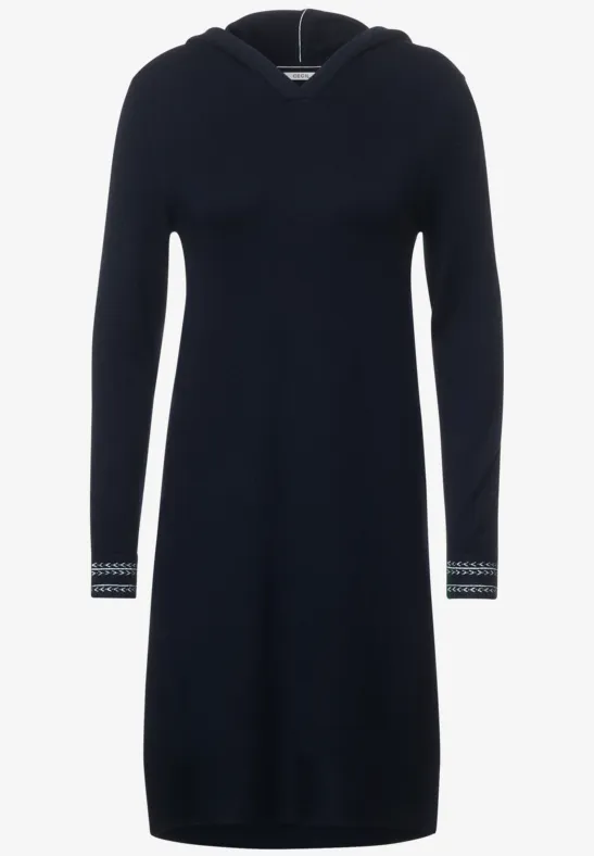 Cosy Kapuzenkleid night sky blue