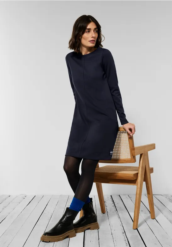 Jersey jurk deep blue