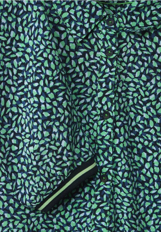 Jurk met onopvallende print smash green