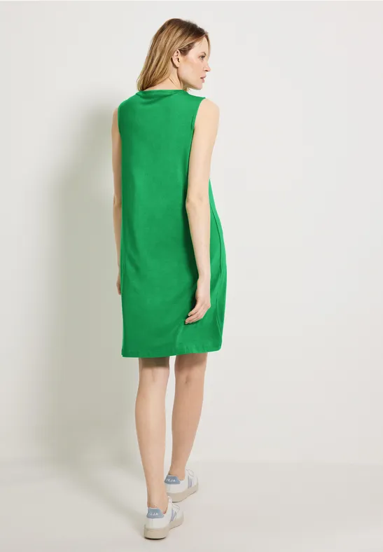 Jersey Kleid in Unifarbe fresh green