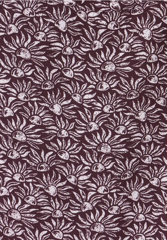 Jurk met onopvallend patroon wineberry red