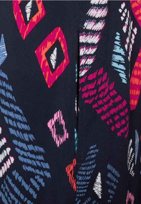 Multicolor Maxi Kleid night sky blue