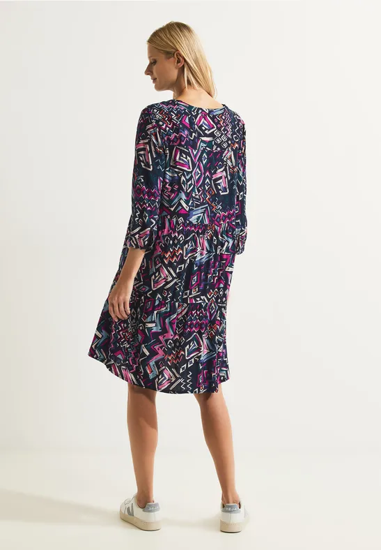 Multicolor Printkleid night sky blue