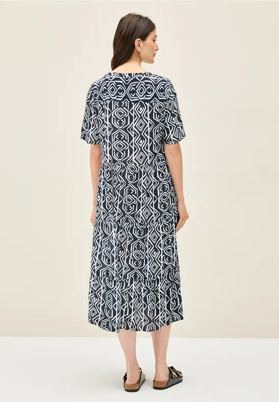 Kleid mit Volants universal blue