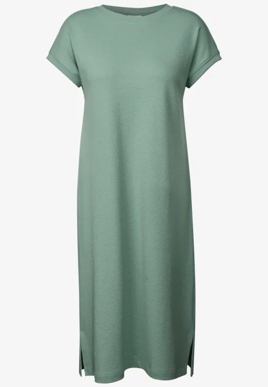 Jacquard Kleid matcha green