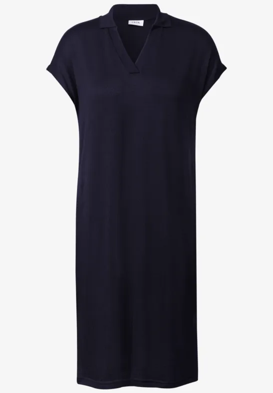 Zomerse gebreide jurk urban dark blue