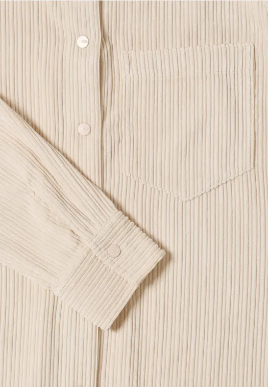 Cordkleid oat milk beige