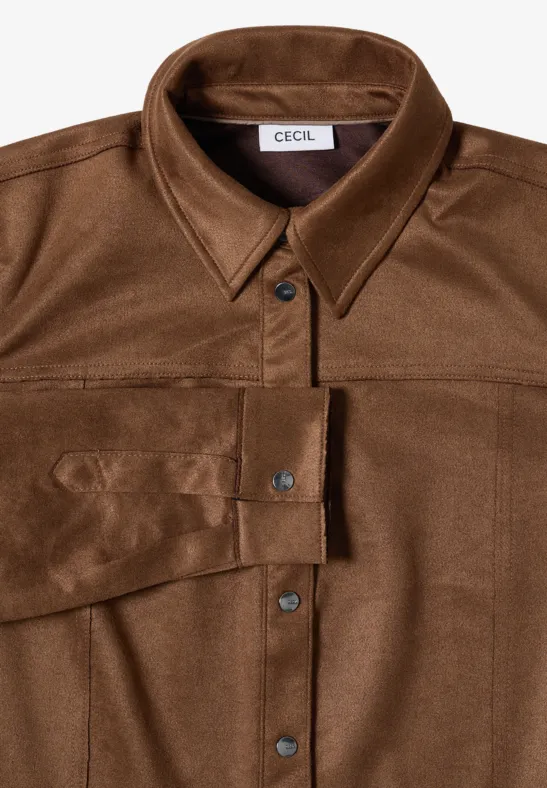 Velourskleid mocha caramel