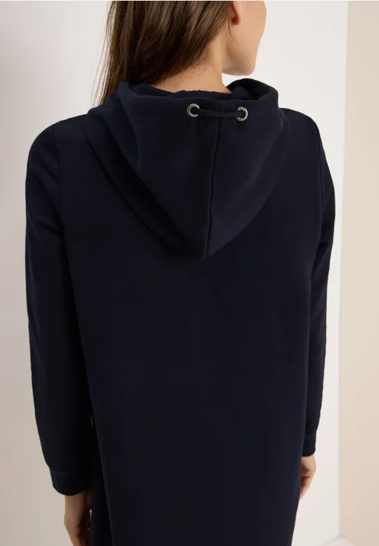 Sweatkleid mit Kapuze urban dark blue