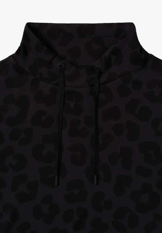 Leo Jacquard Kleid Black