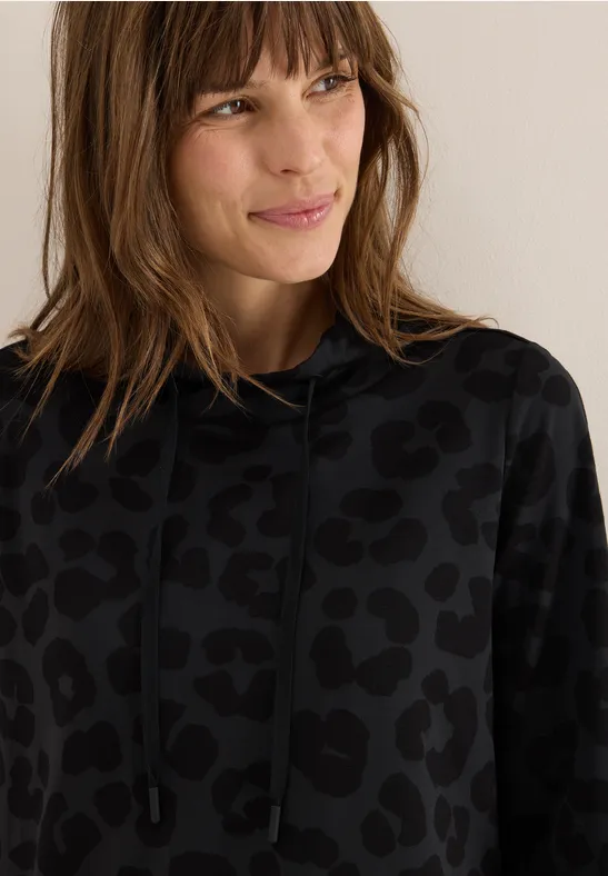 Leo Jacquard Kleid Black