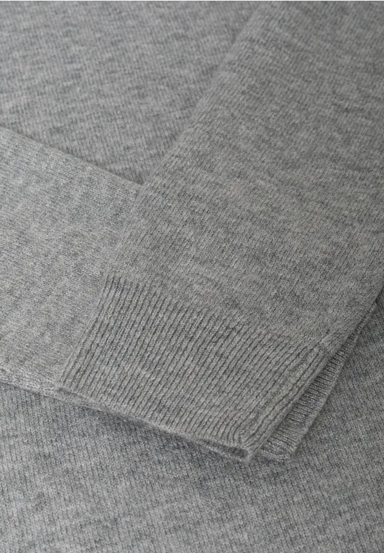 Zachte coljurk sporty grey melange
