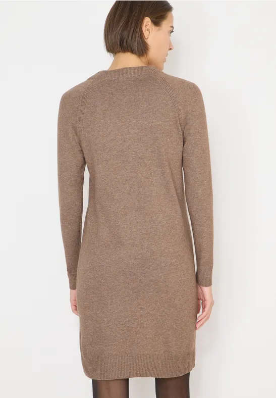Softes Strickkleid urban taupe melange