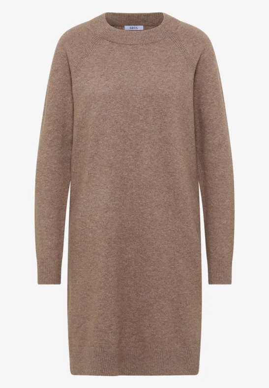 Softes Strickkleid urban taupe melange