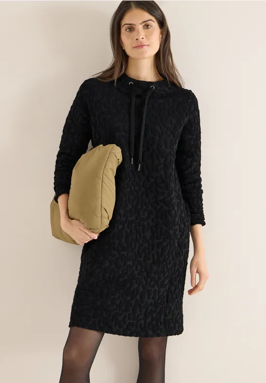 Robe jacquard Leo Black