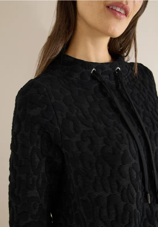 Robe jacquard Leo Black