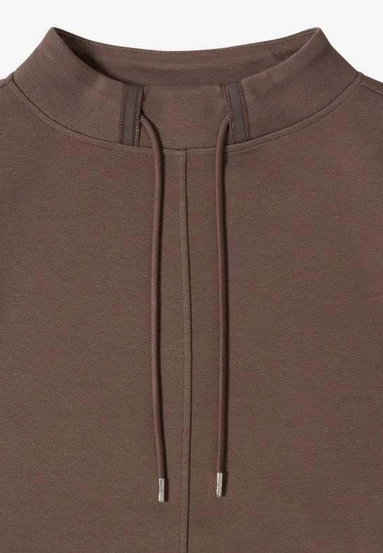 Jurk in effen kleur urban taupe