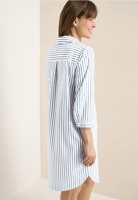 Robe à rayures, longueur genou sporty denim blue