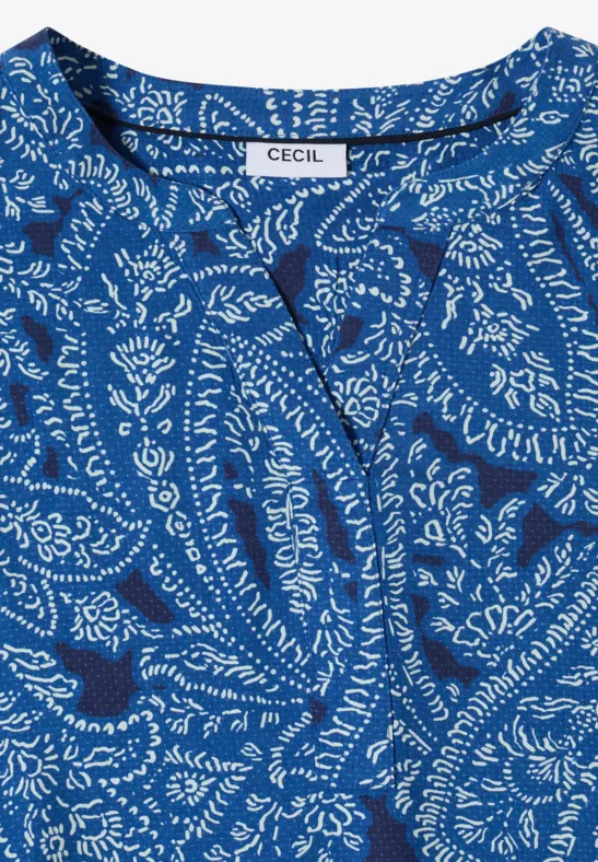 Robe à longueur de genou avec motif paisley universal blue