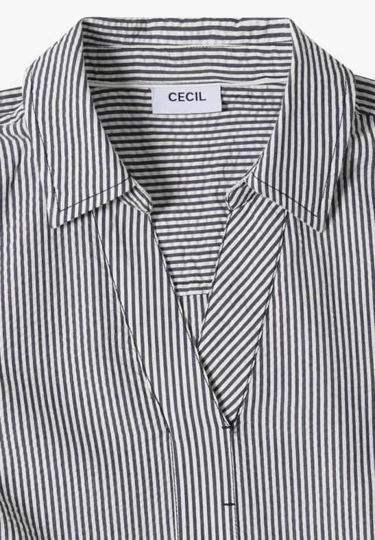 Robe longueur genou en qualité seersucker universal blue