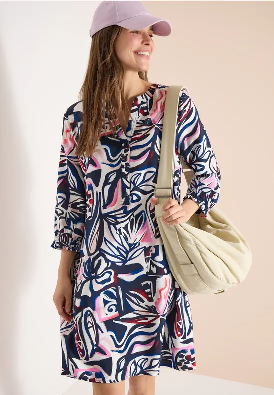 Robe longueur genou avec motif graphique universal blue