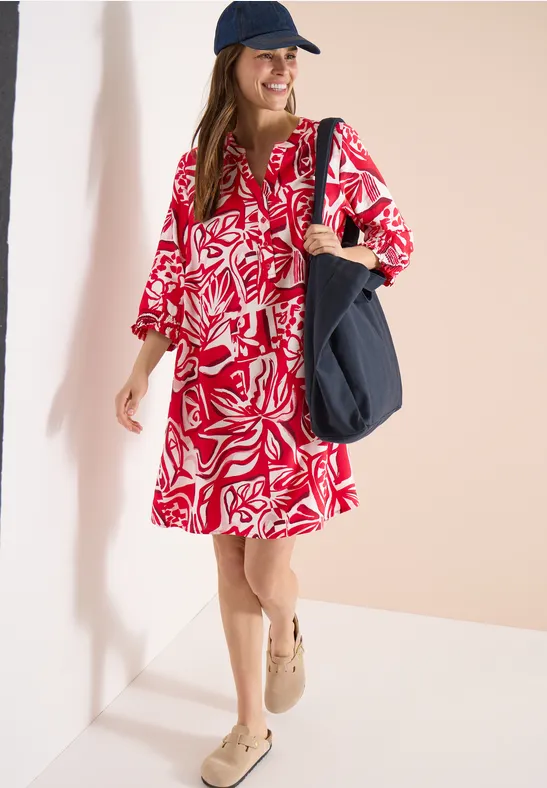 Robe longueur genou avec motif graphique glazed apple red