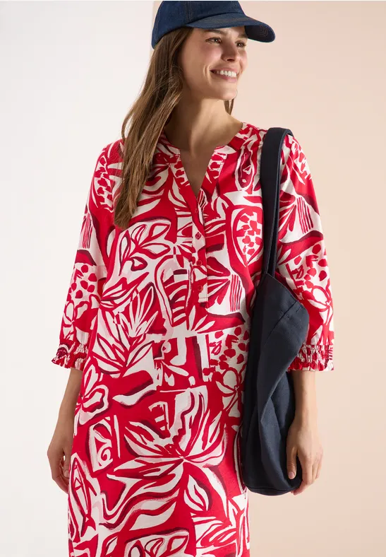 Robe longueur genou avec motif graphique glazed apple red