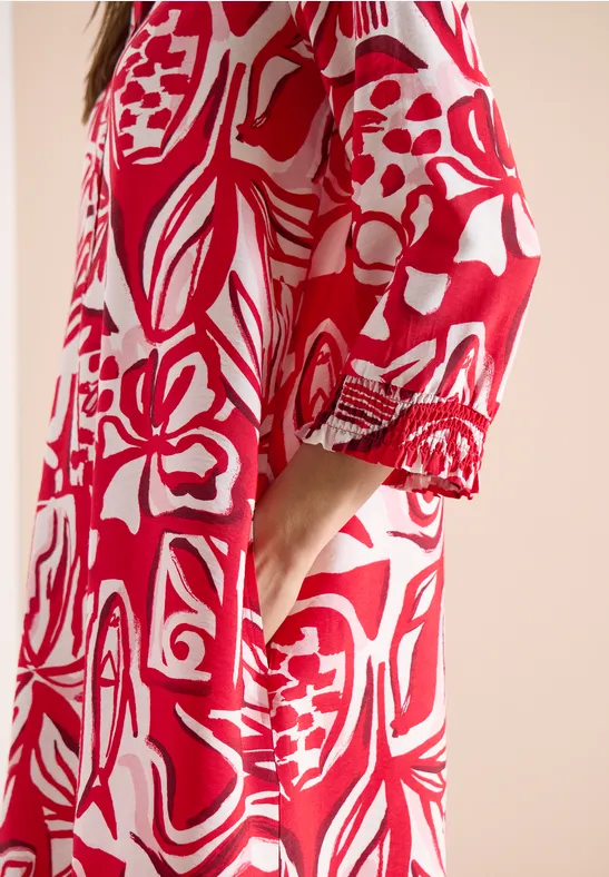 Robe longueur genou avec motif graphique glazed apple red
