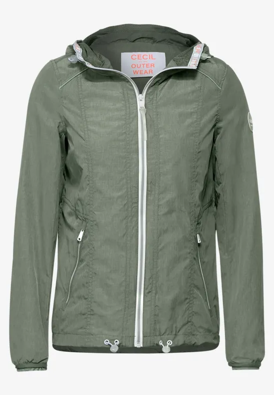 Windbreaker mit Kapuze soft khaki