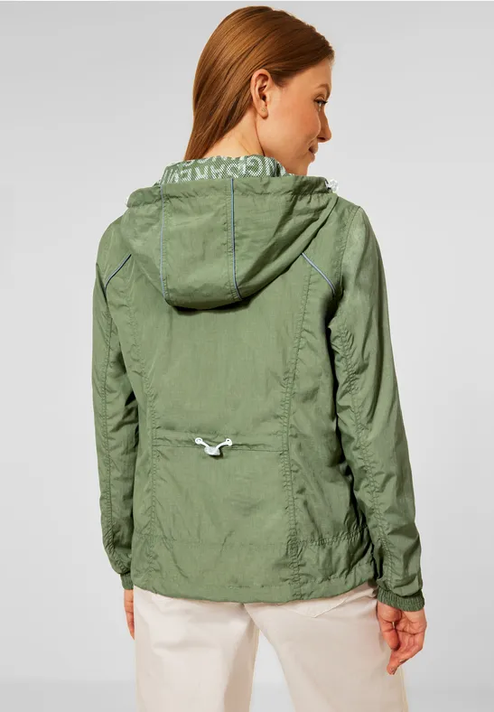 Coupe-vent chiné algae green