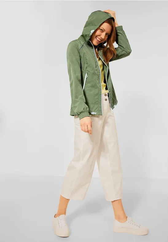 Coupe-vent chiné algae green