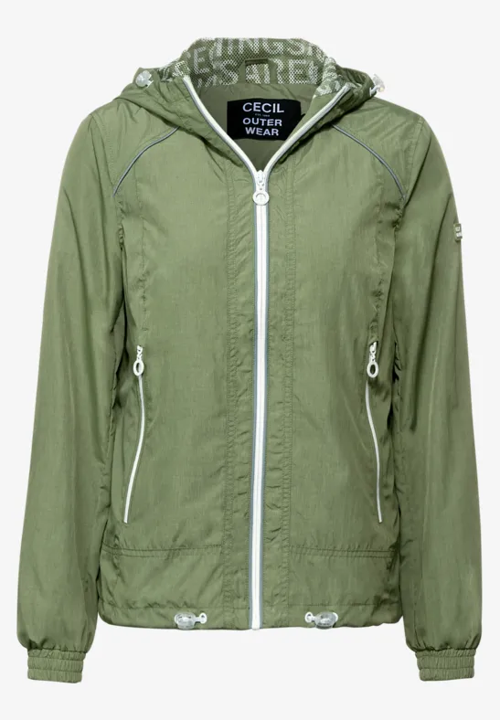 Coupe-vent chiné algae green