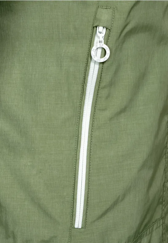 Coupe-vent chiné algae green