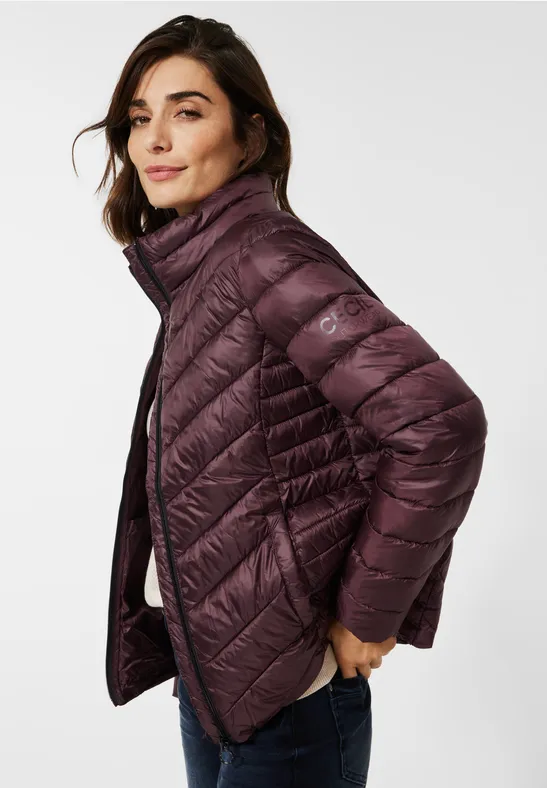 Leichte Steppjacke plum