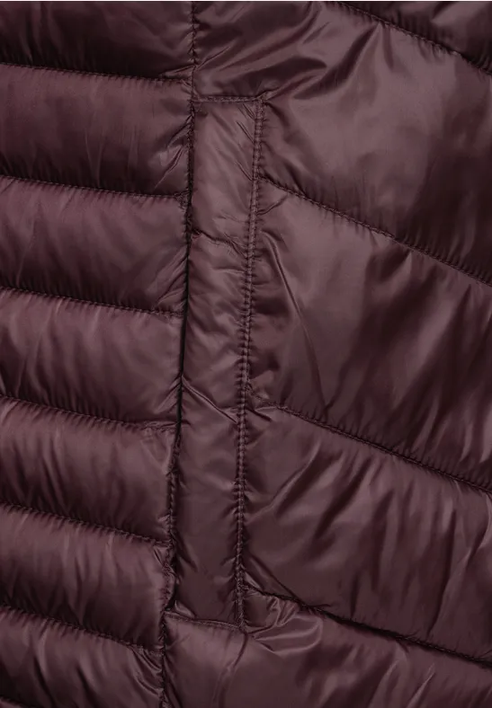 Leichte Steppjacke plum