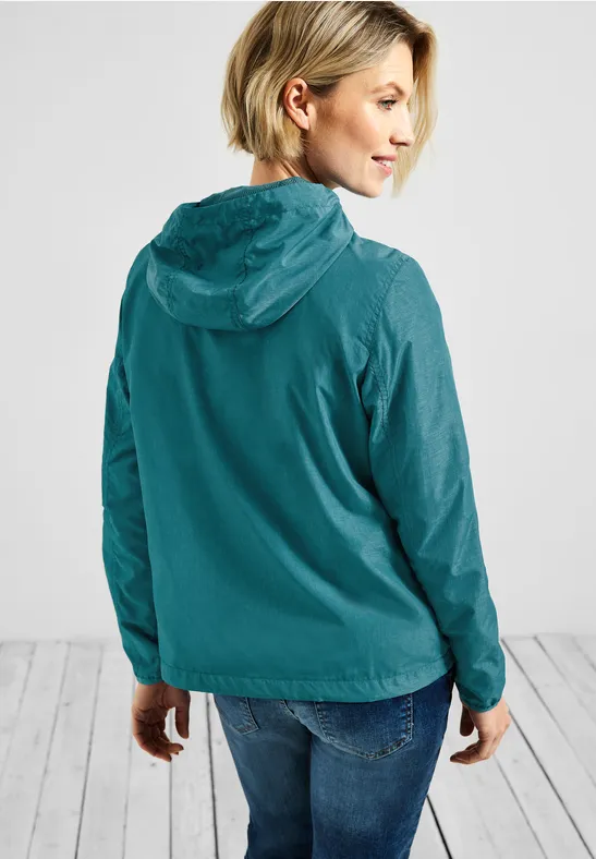 Windbreaker mit Kapuze dark aqua blue