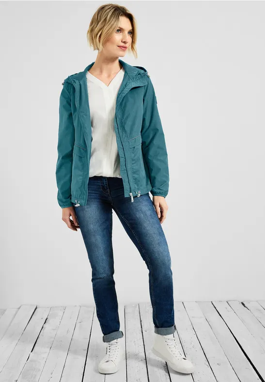 Windbreaker mit Kapuze dark aqua blue